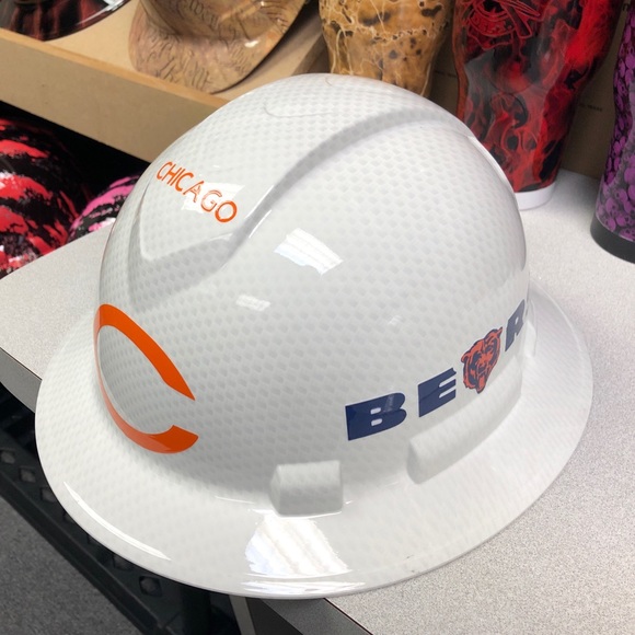 Custom team design HYDROGRAPHIC hard hats - Picture 2 of 3